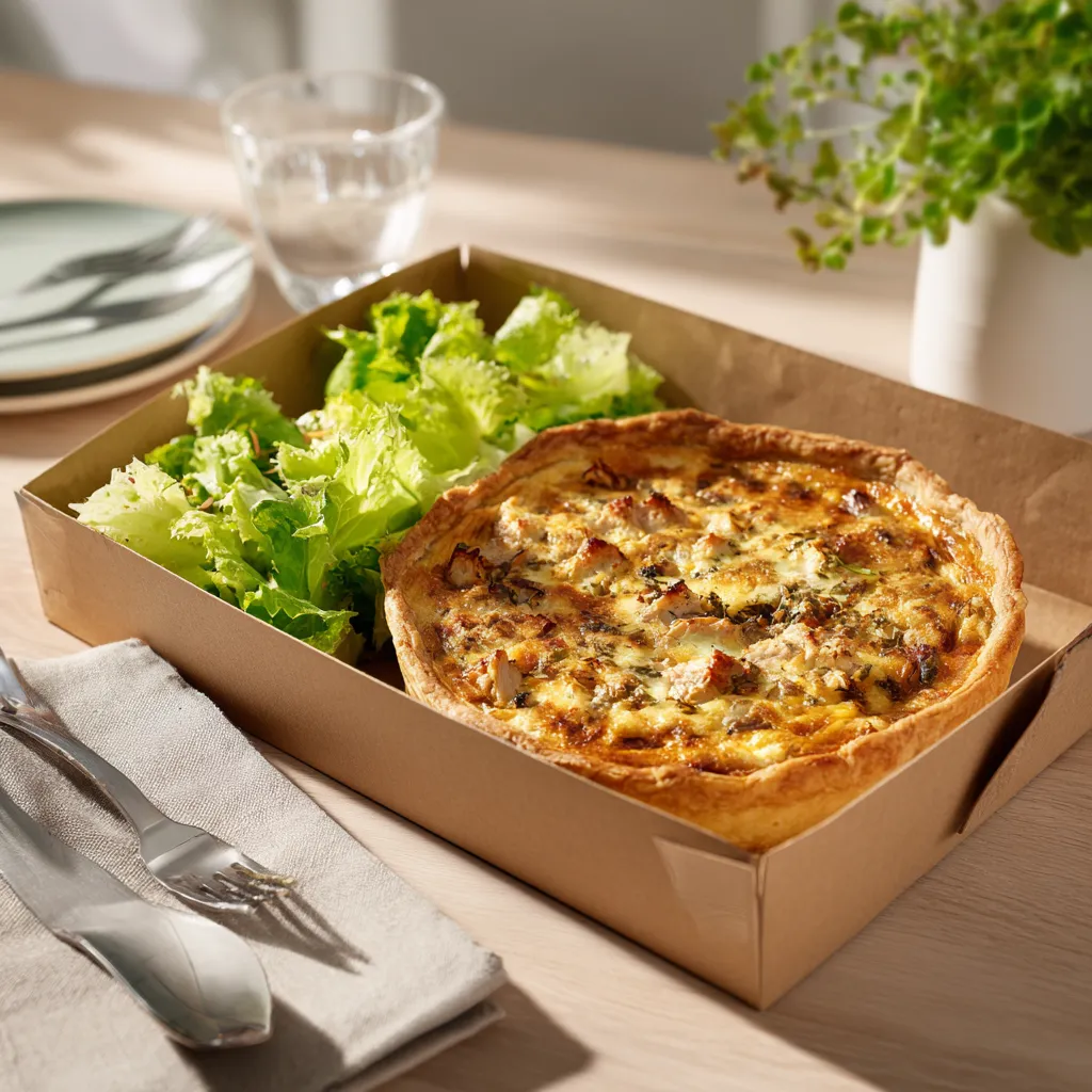 Quiche du jour au thon, feta et patate douce