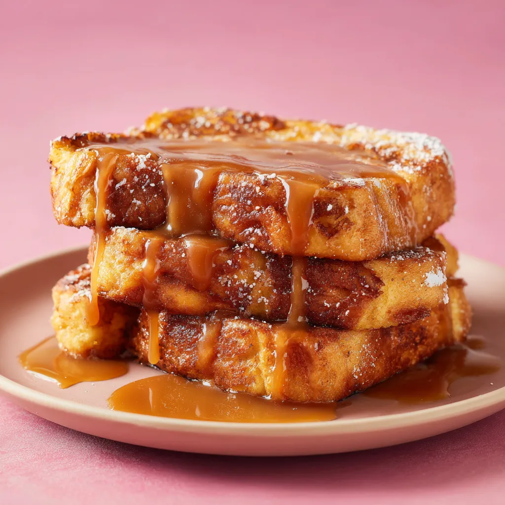 Brioche perdue au caramel au beurre salé