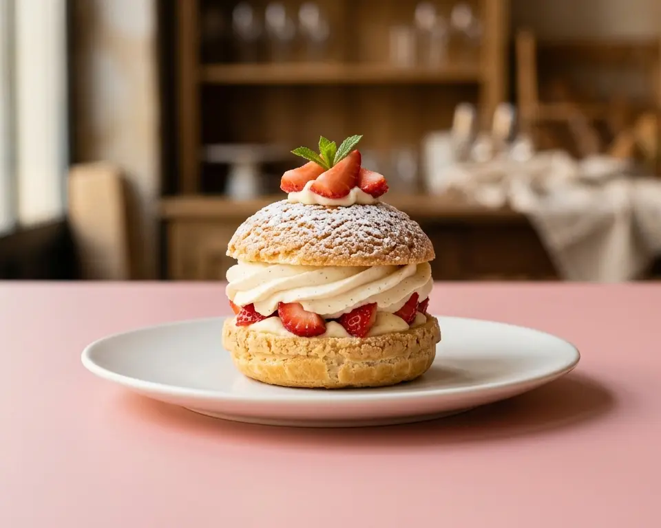 [4372] Choux chantilly à la fraise