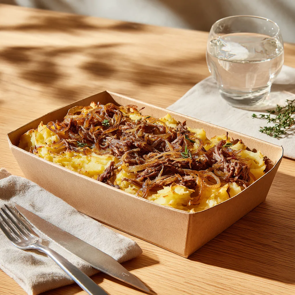 [5722] Parmentier de boeuf confit à l'échalote