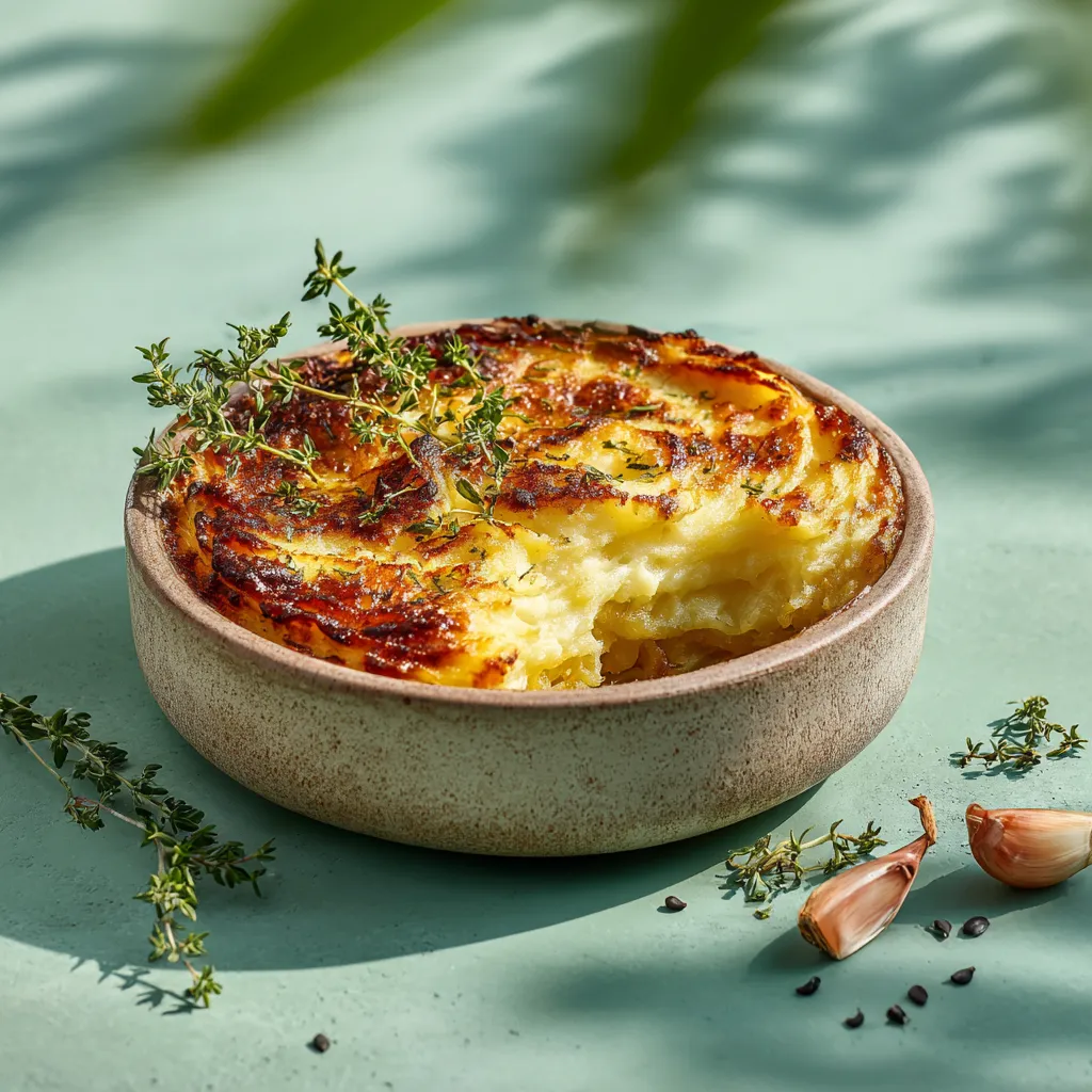 Parmentier de confit à l'échalote végé