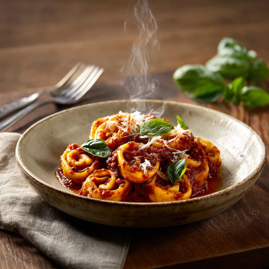 [4455] Pastas du jour farcies au pesto rouge
