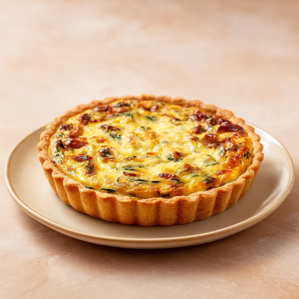 Quiche aux légumes provenceaux(courgettes, poivrons, tomates, aubergine, oignon) la part