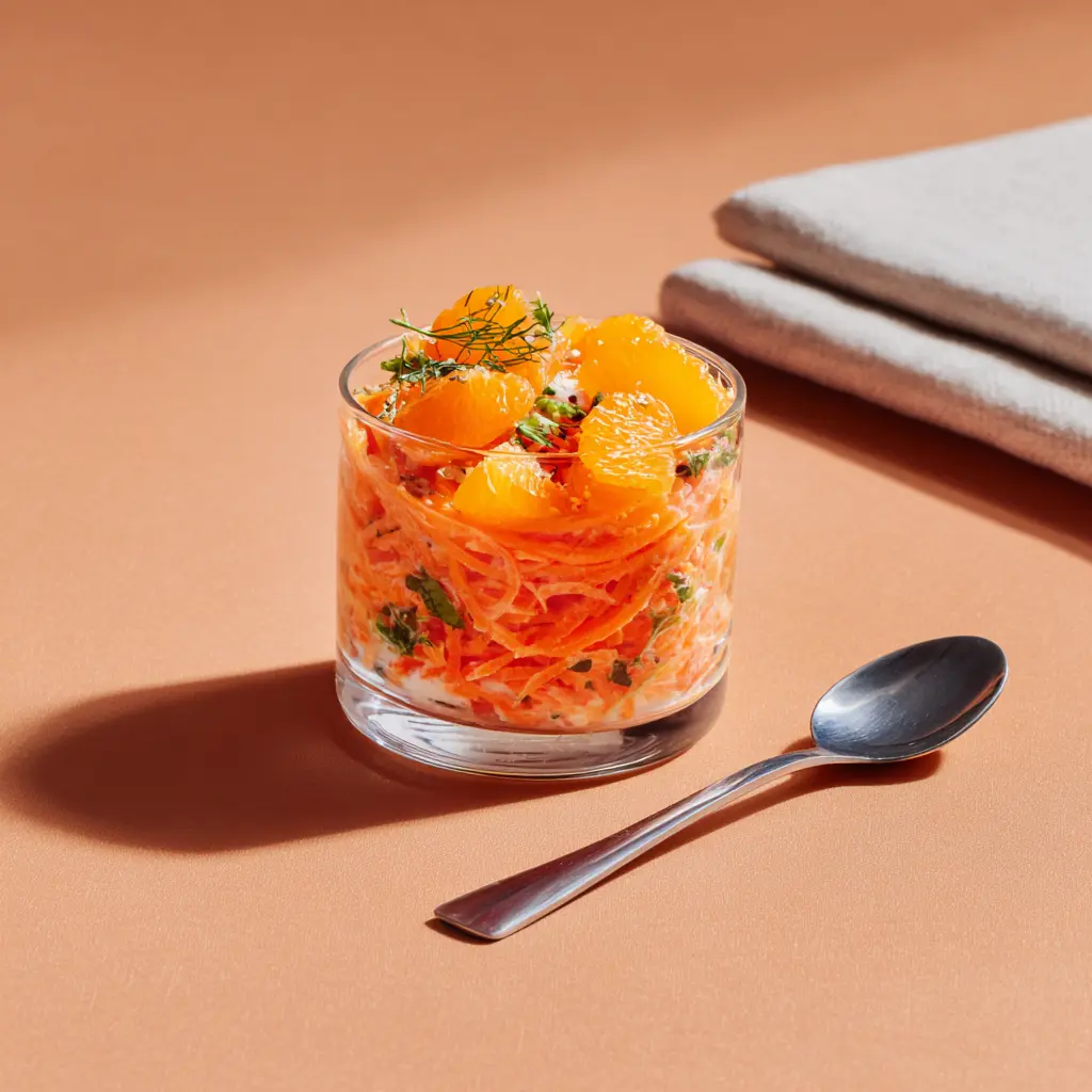 Salade de carottes et segments d'orange