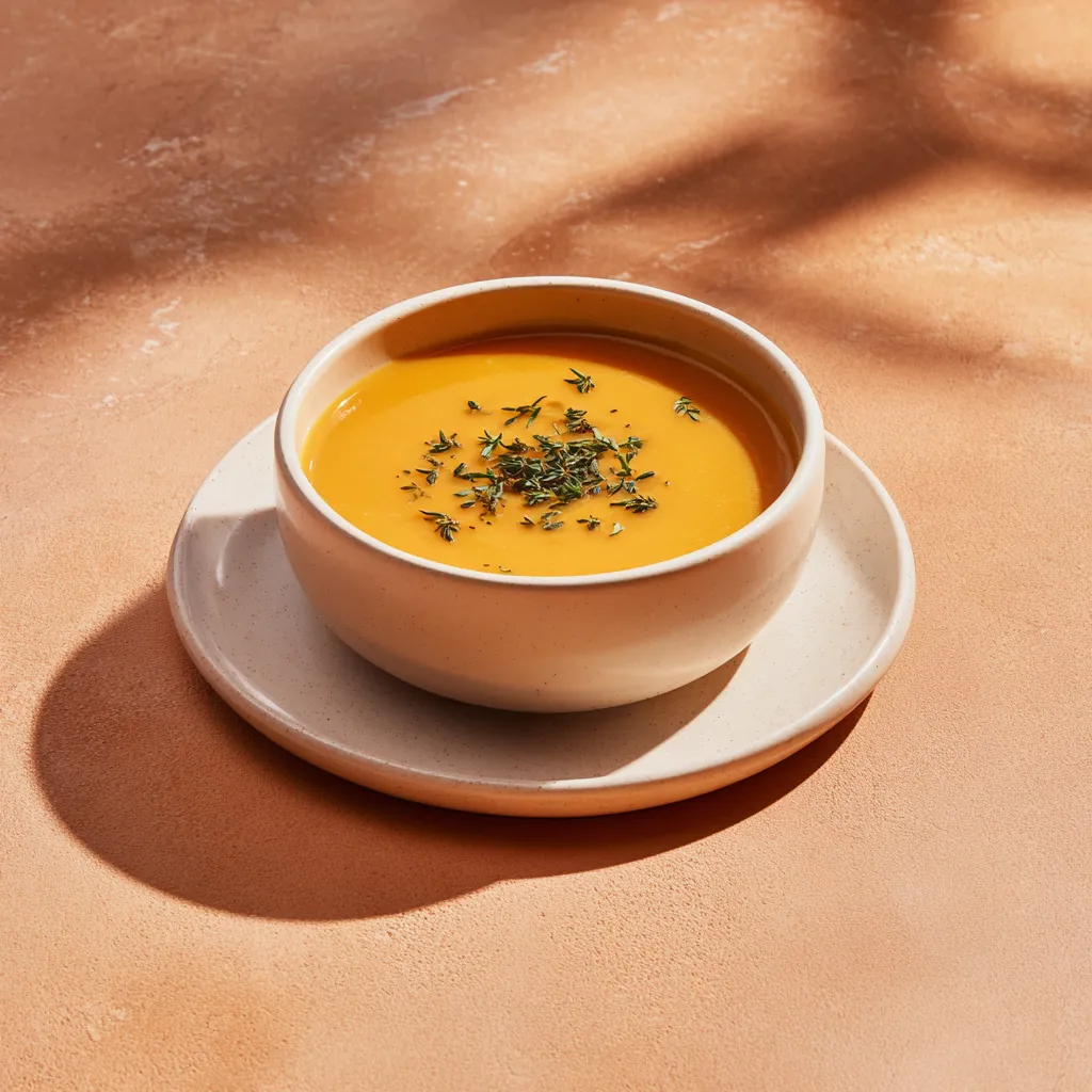 Velouté de carotte et curcuma