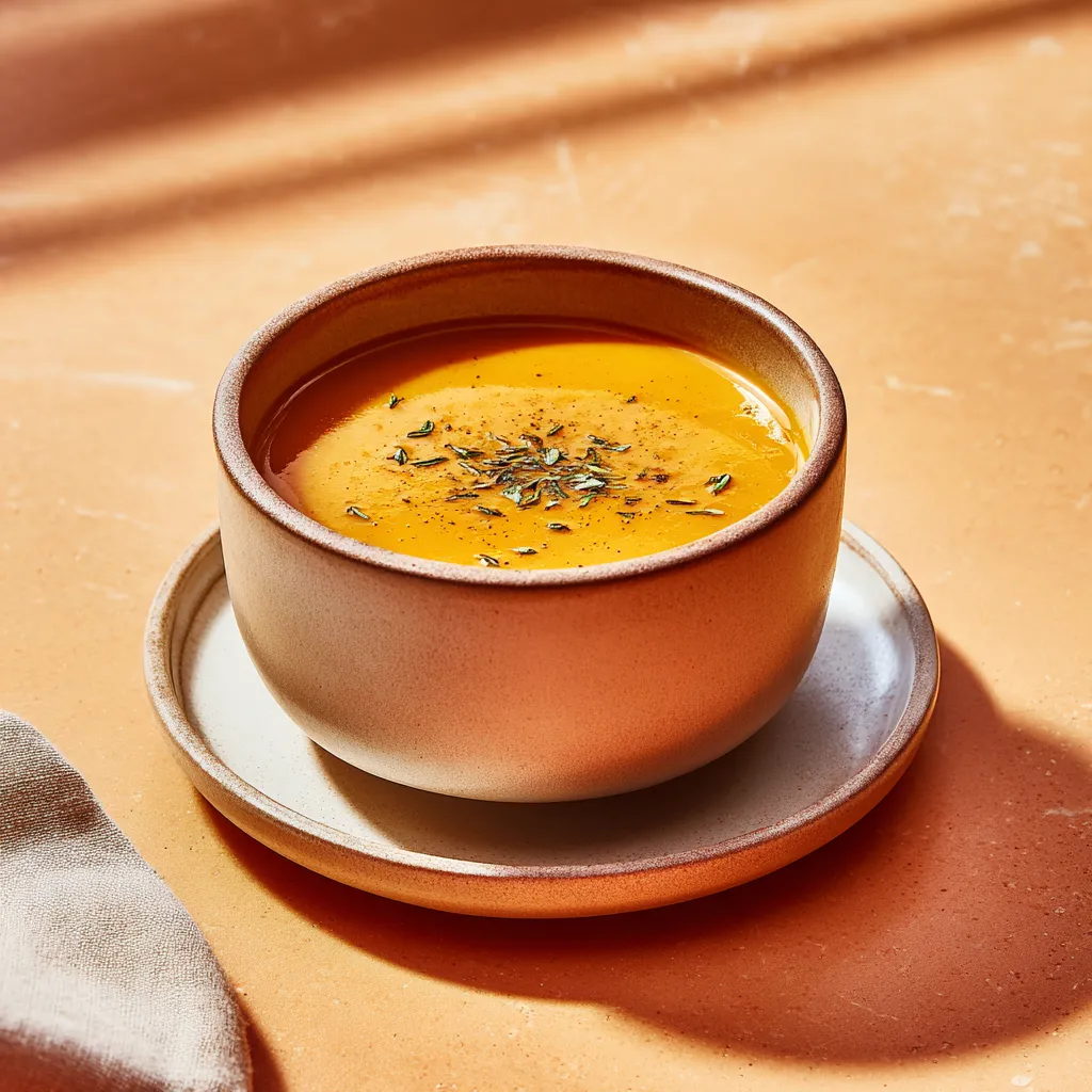 Velouté de potimarron et chataignes